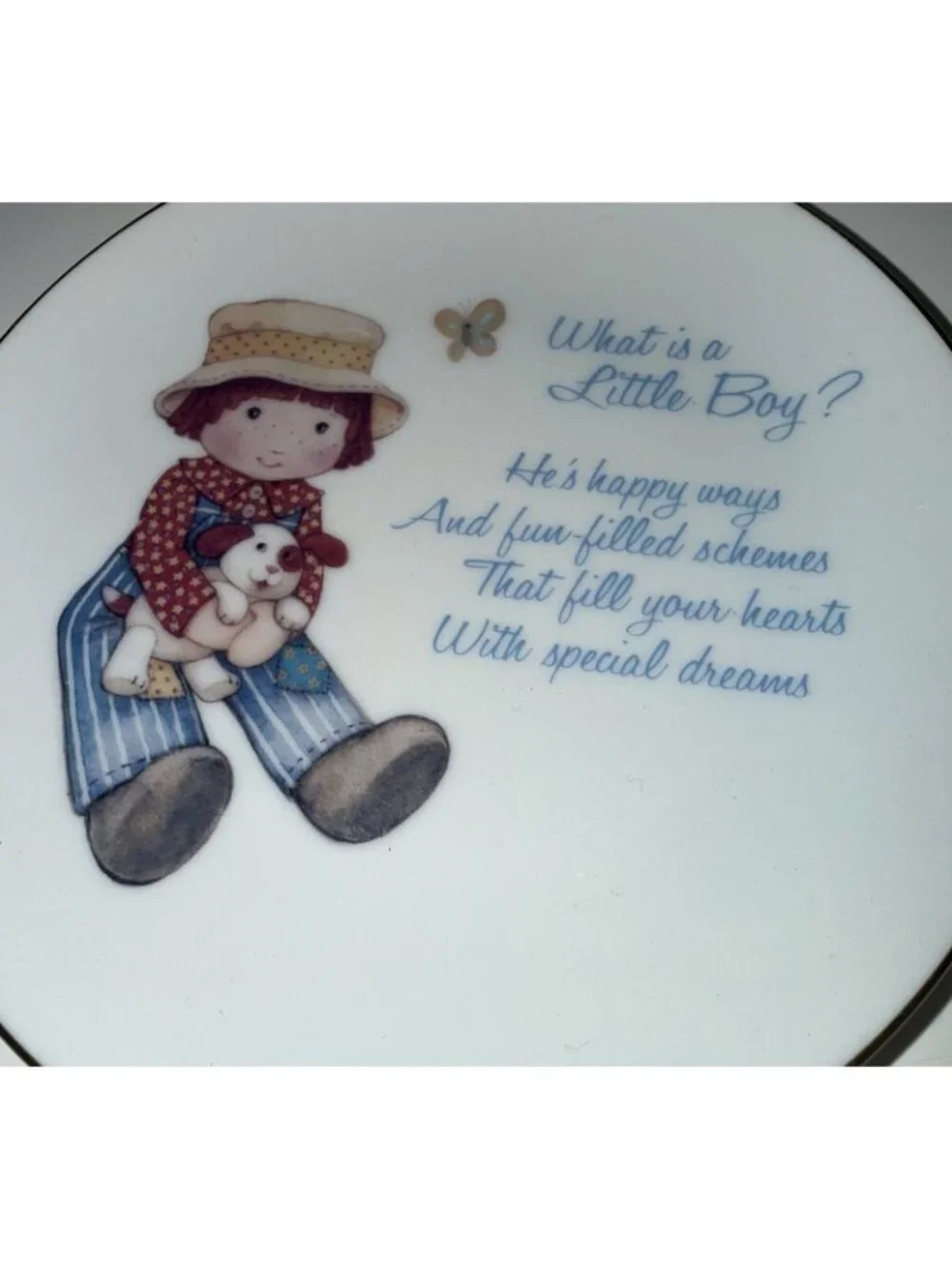 Vintage 1978 Lasting Memories What Is A Little Boy Porcelain Collector Plate 6
